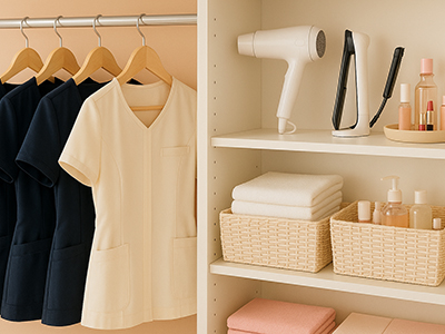 制服・アメニティ - 充実した備品